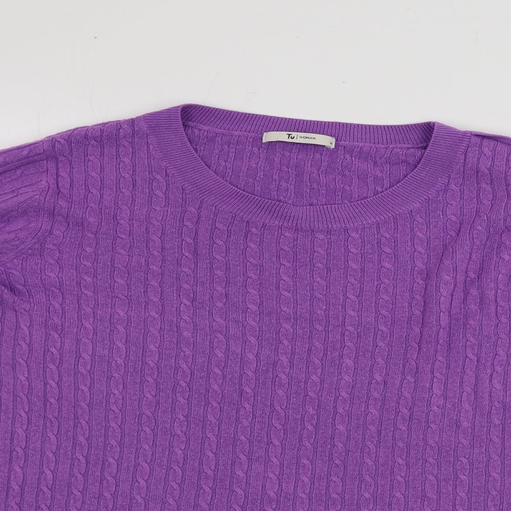 TU Womens Purple   Pullover Jumper Size 14