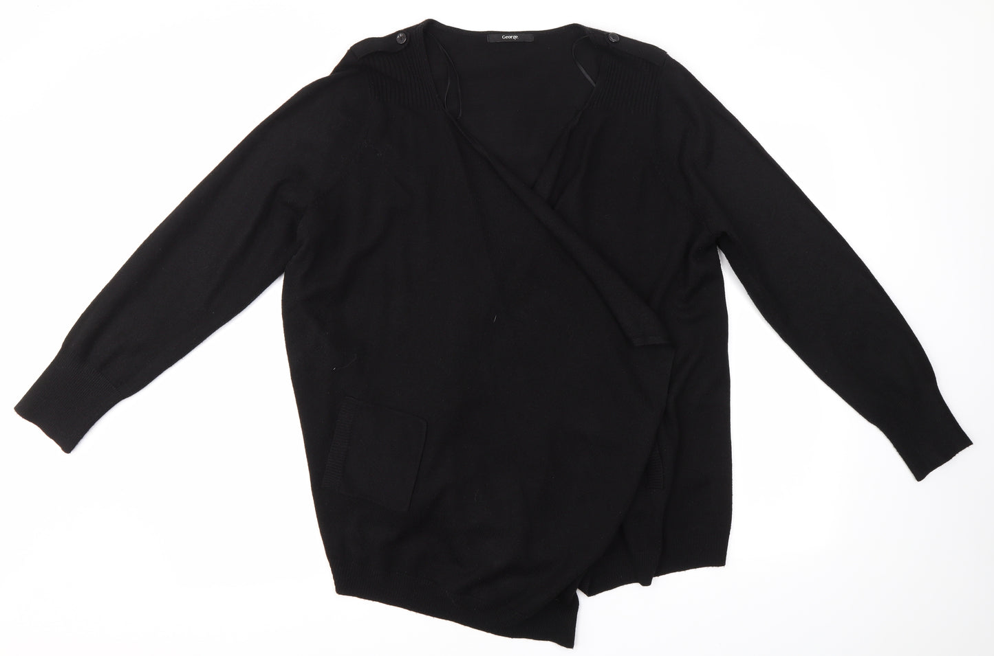 George Womens Black   Cardigan Jumper Size 20
