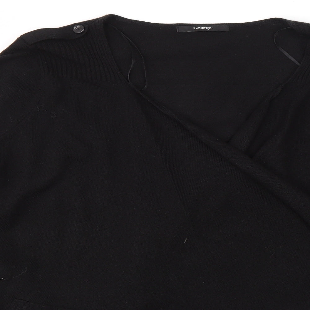 George Womens Black   Cardigan Jumper Size 20