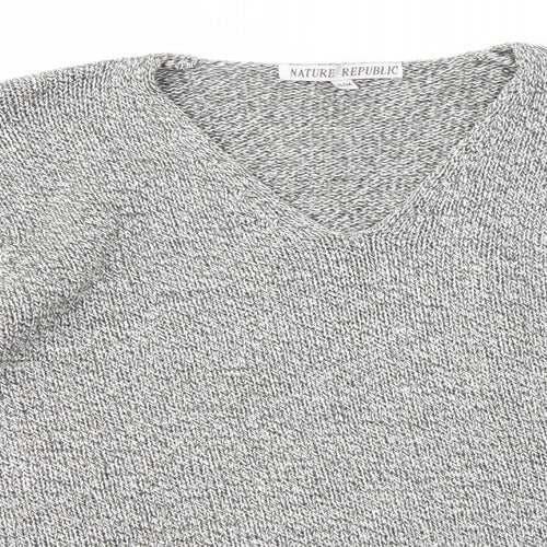 Nature Republic Womens Grey   Pullover Jumper Size M