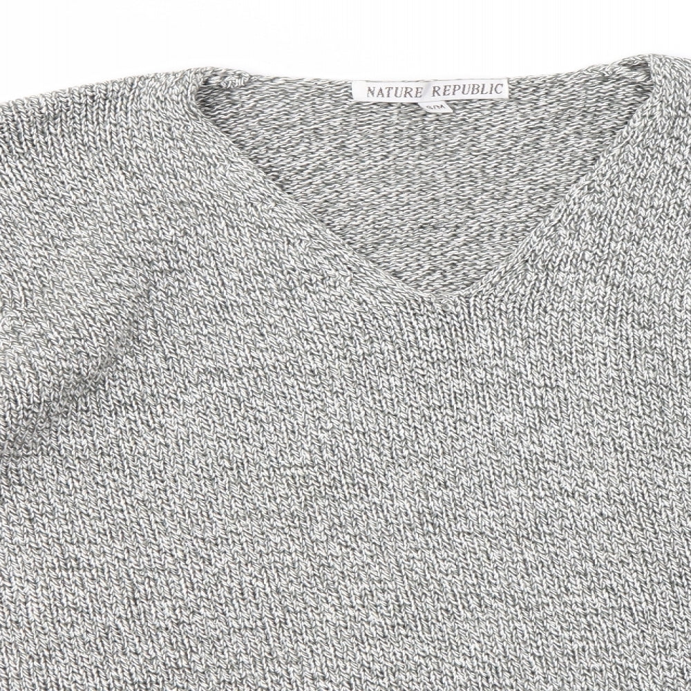 Nature Republic Womens Grey   Pullover Jumper Size M