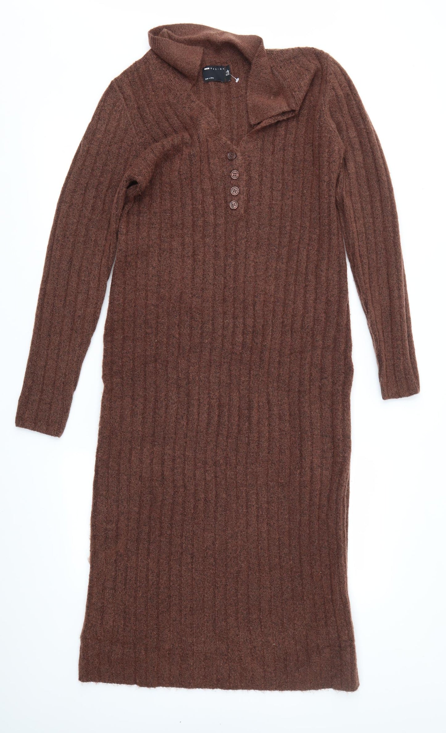ASOS Womens Brown   Jumper Dress  Size 12