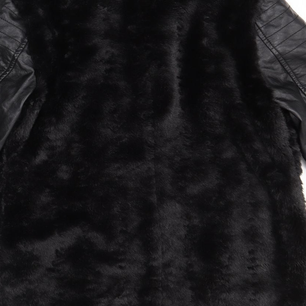 Primark Womens Black   Overcoat Coat Size 12