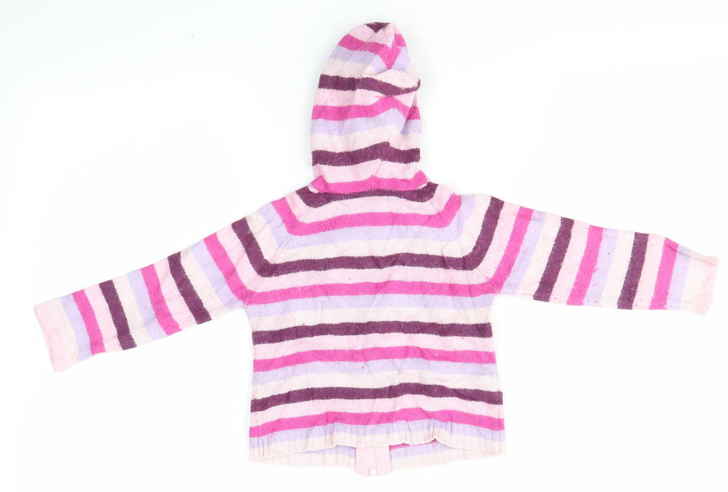 J.F.B Baby Pink Striped  Basic Jacket Jacket Size 12-18 Months