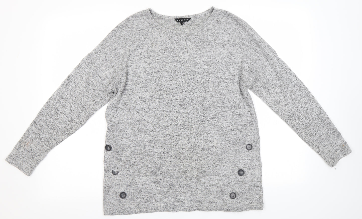 Peacockis Womens Grey   Pullover Jumper Size 8