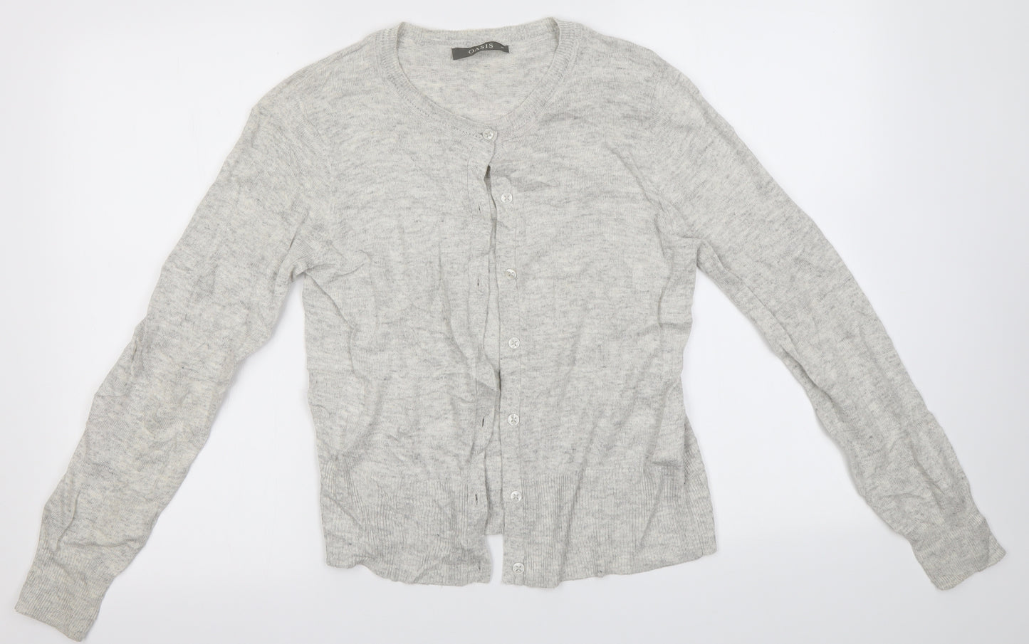 Oasis Womens Grey   Cardigan Jumper Size M