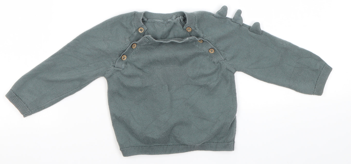 TU Baby Green   Pullover Jumper Size 6-9 Months