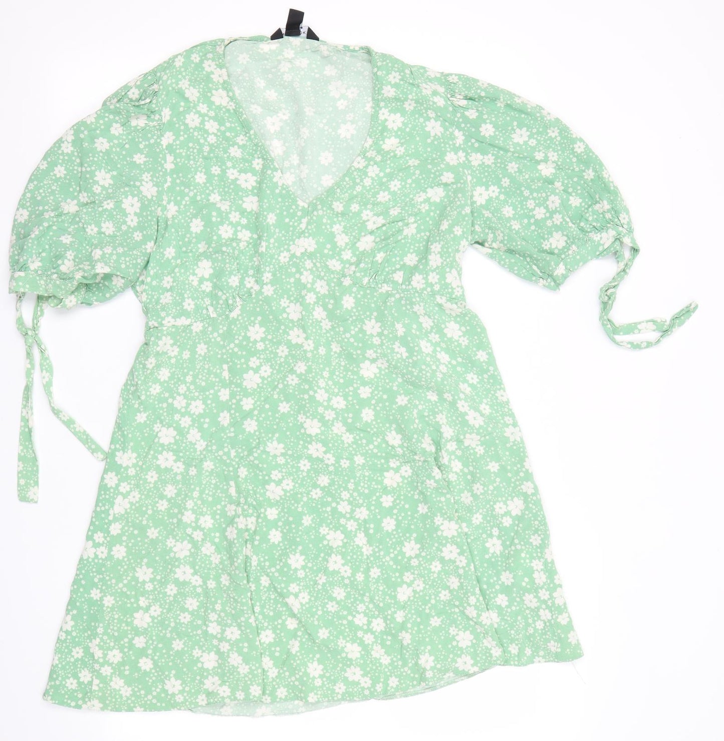 New Look Womens Green Floral  A-Line  Size 18