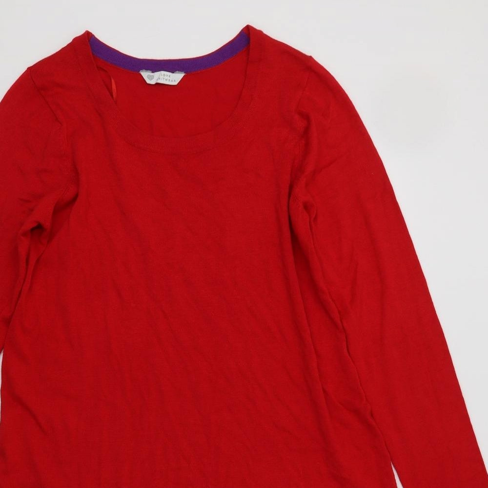 BHS Womens Red   Jumper Dress  Size 14