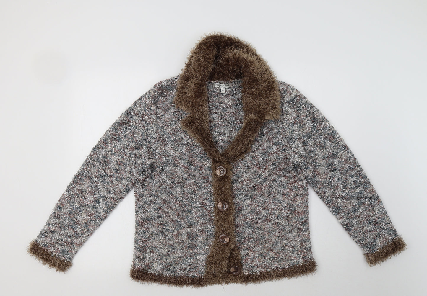 Elizabeth Scott Womens Multicoloured   Cardigan Jumper Size L