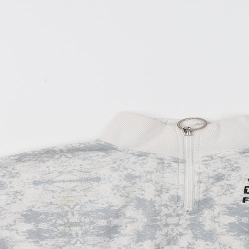 Primark Girls Grey Batik  Henley Sweatshirt Size 7-8 Years