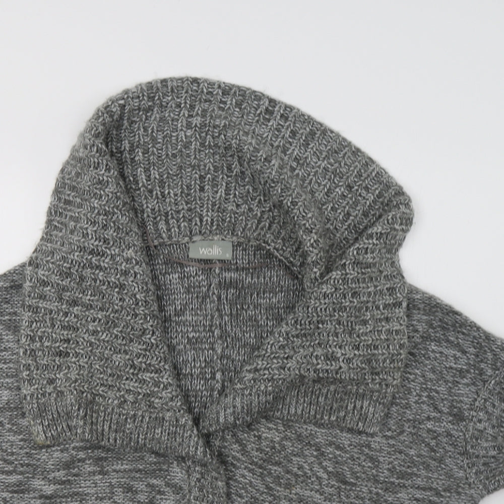 Wallis Womens Grey   Cardigan Jumper Size S