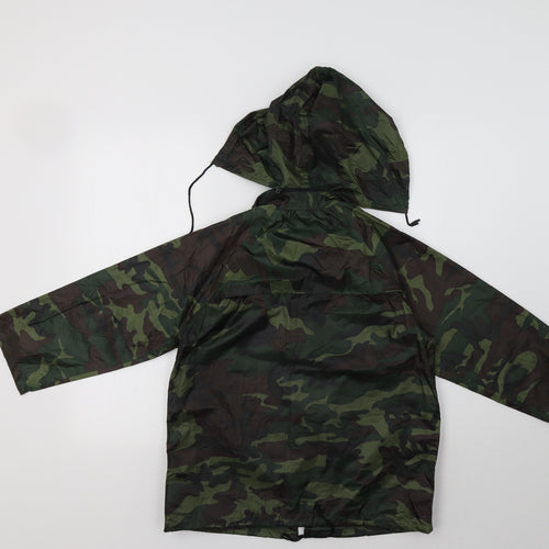SSP Boys Green Camouflage  Rain Coat Coat Size 8-9 Years