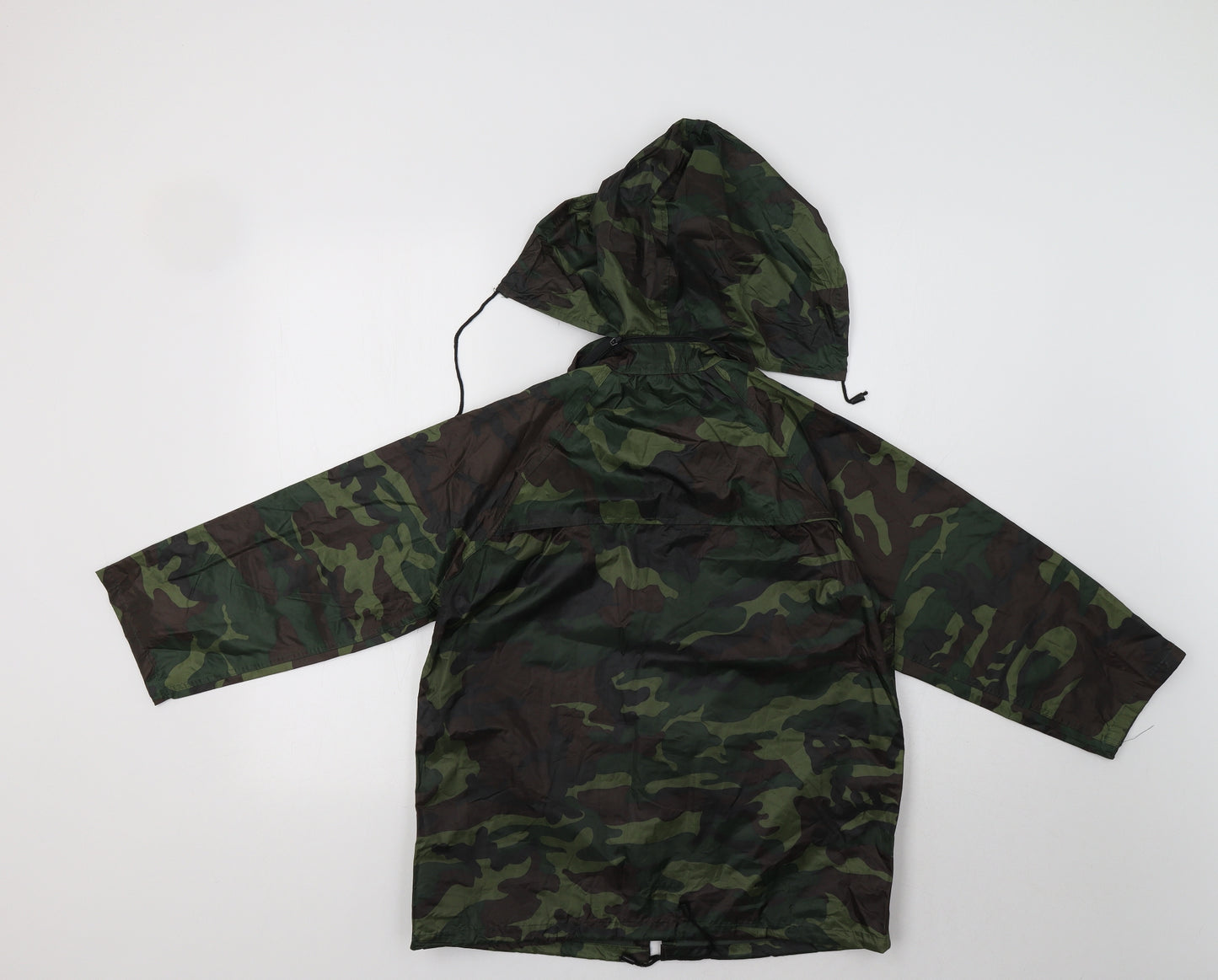 SSP Boys Green Camouflage  Rain Coat Coat Size 8-9 Years