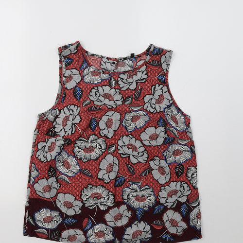 New Look Womens Multicoloured Floral  Basic Tank Size 10