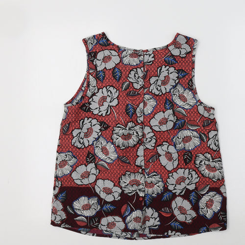 New Look Womens Multicoloured Floral  Basic Tank Size 10