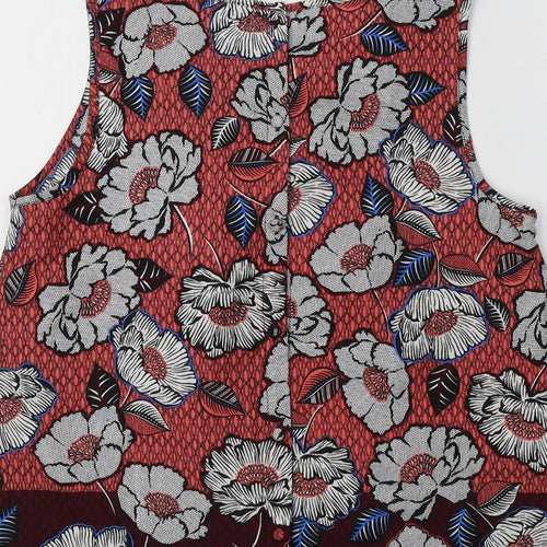 New Look Womens Multicoloured Floral  Basic Tank Size 10