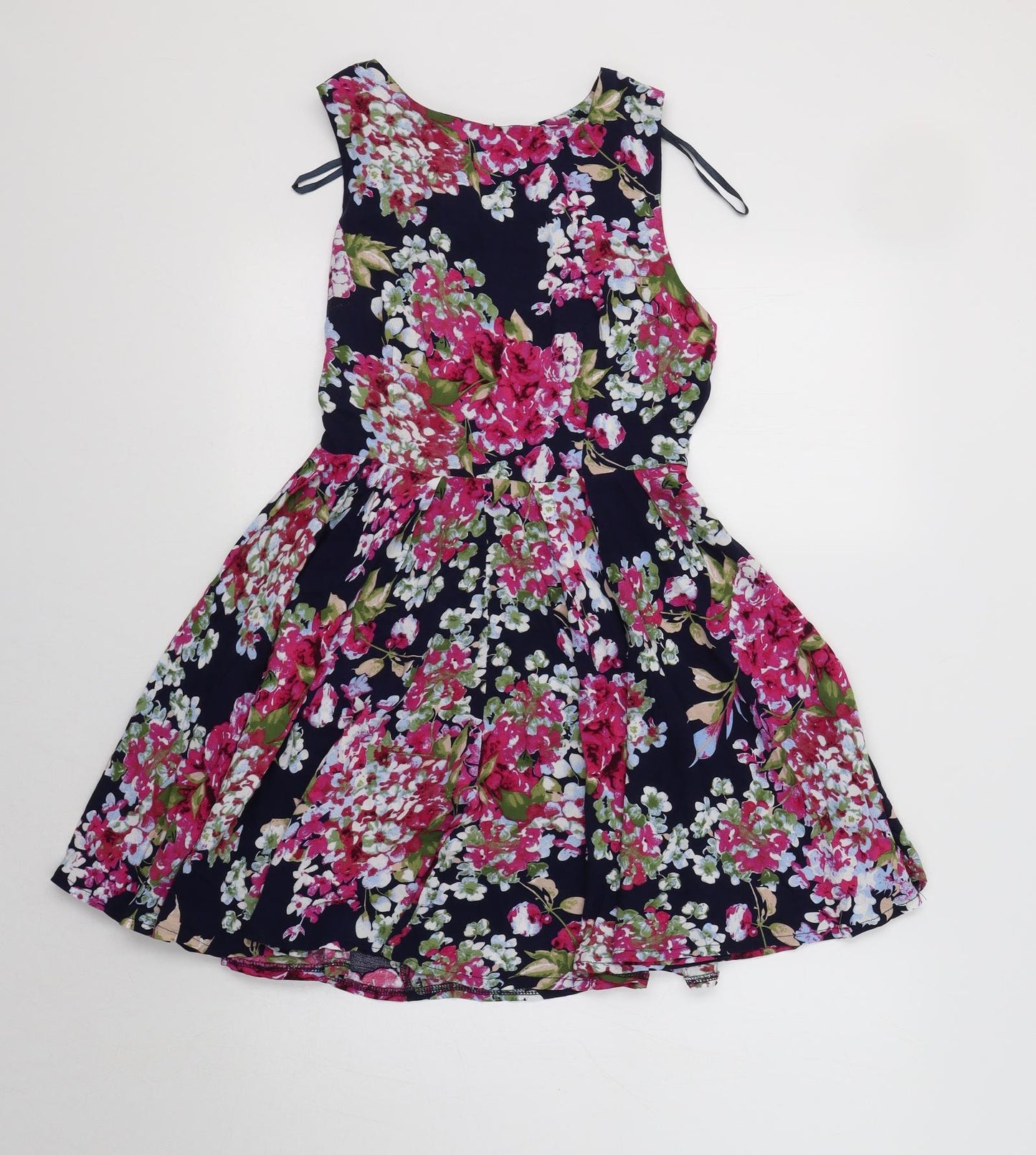 AX Paris Womens Blue Floral  Fit & Flare  Size 10