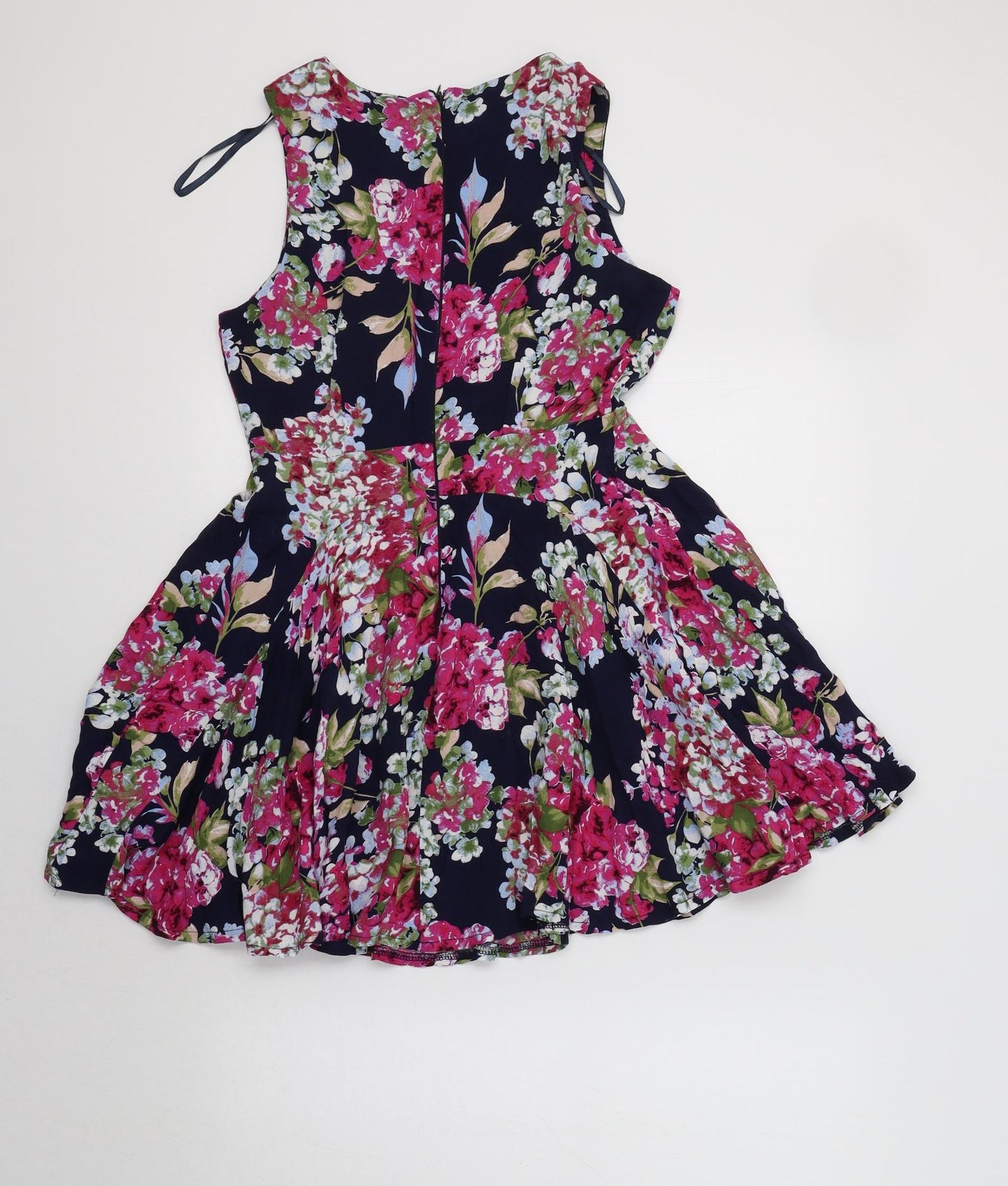 AX Paris Womens Blue Floral  Fit & Flare  Size 10