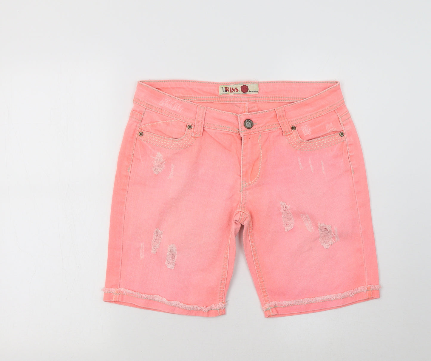1st Kiss Womens Pink   Bermuda Shorts Size 14
