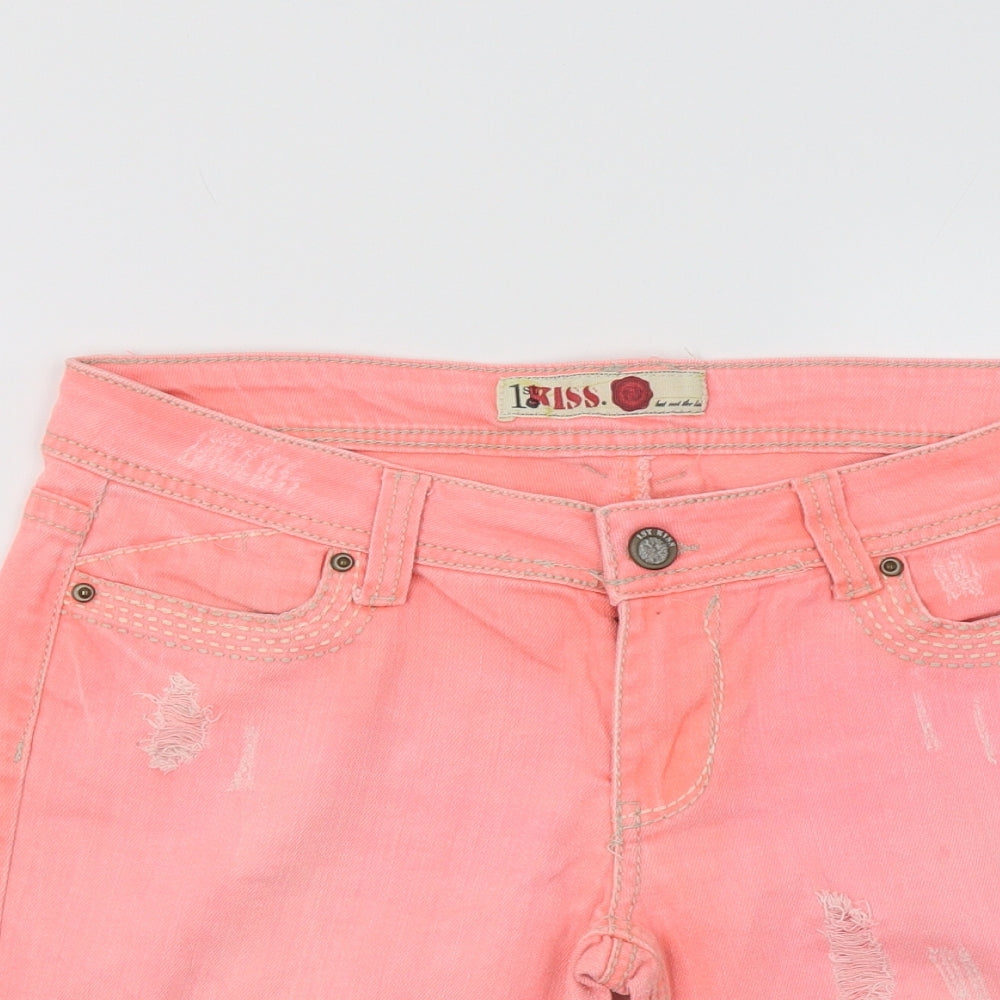 1st Kiss Womens Pink   Bermuda Shorts Size 14