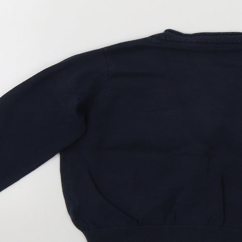 M&S Girls Blue   Cardigan Jumper Size 4-5 Years