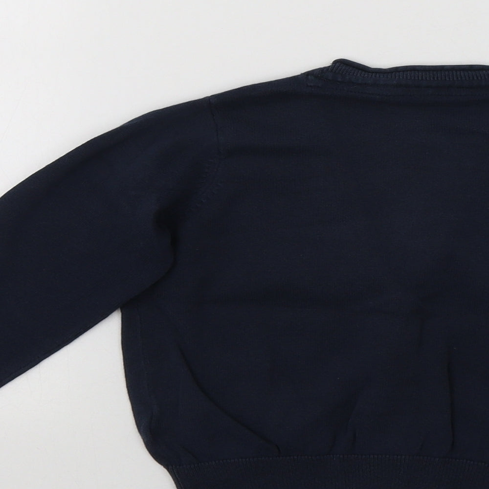 M&S Girls Blue   Cardigan Jumper Size 4-5 Years