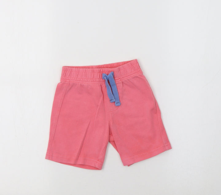 Preworn Girls Pink   Sweat Shorts Size 2 Years