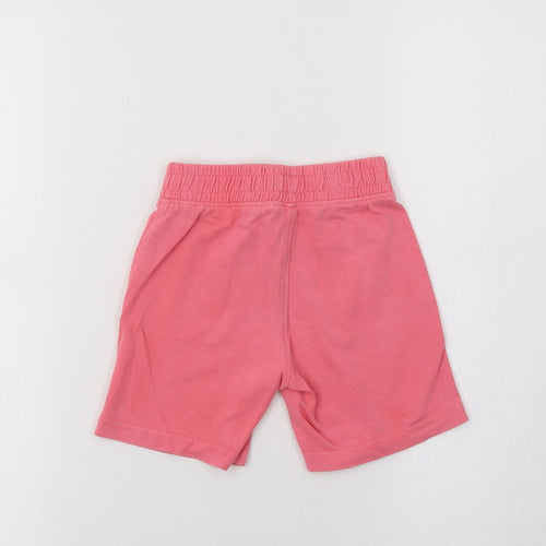 Preworn Girls Pink   Sweat Shorts Size 2 Years