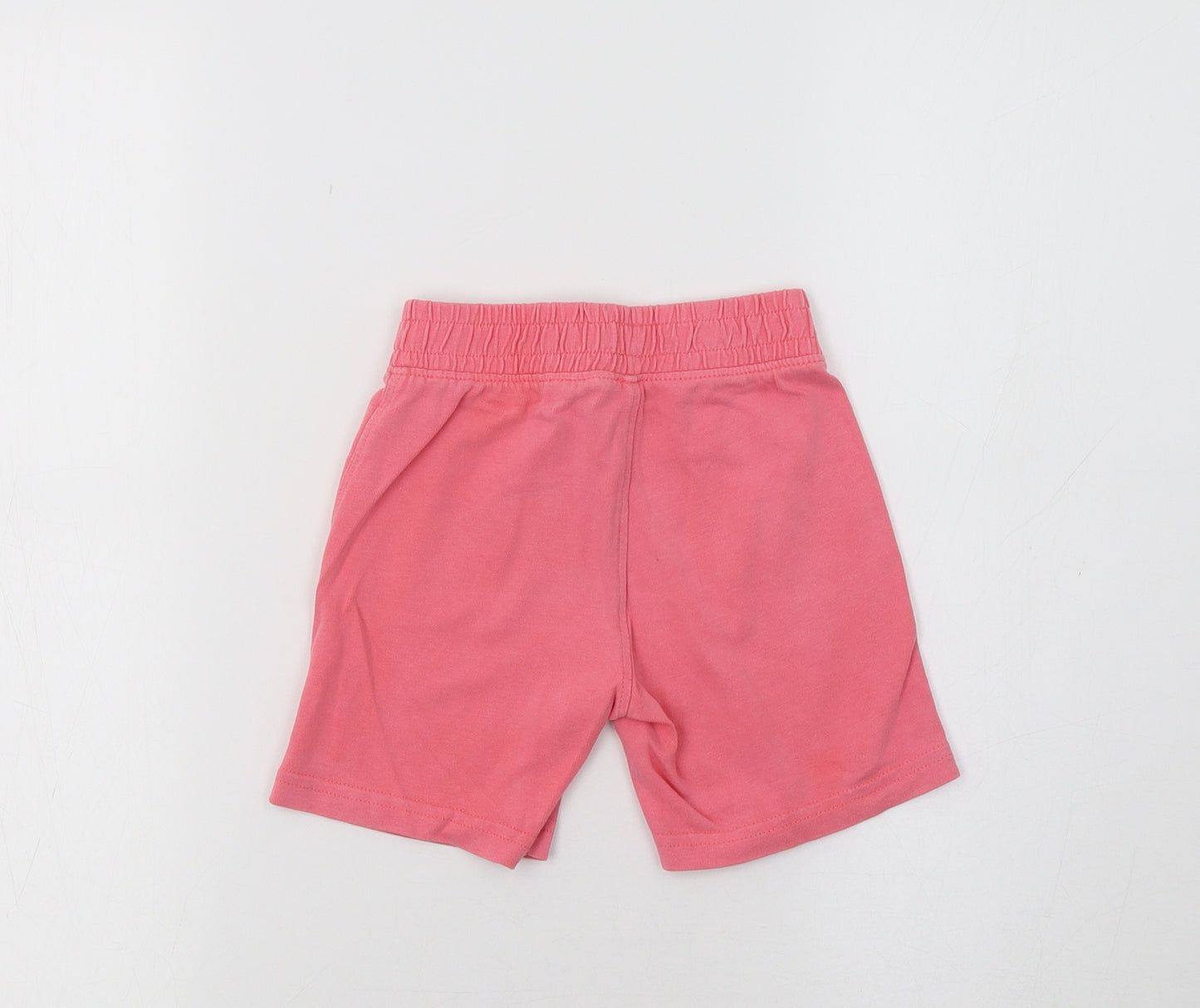 Preworn Girls Pink   Sweat Shorts Size 2 Years