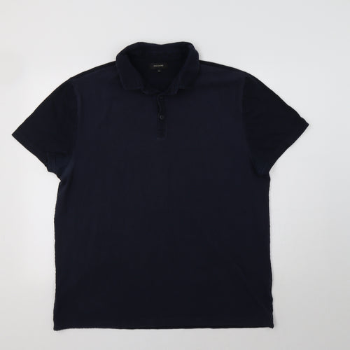 River Island Mens Blue    Polo Size XL