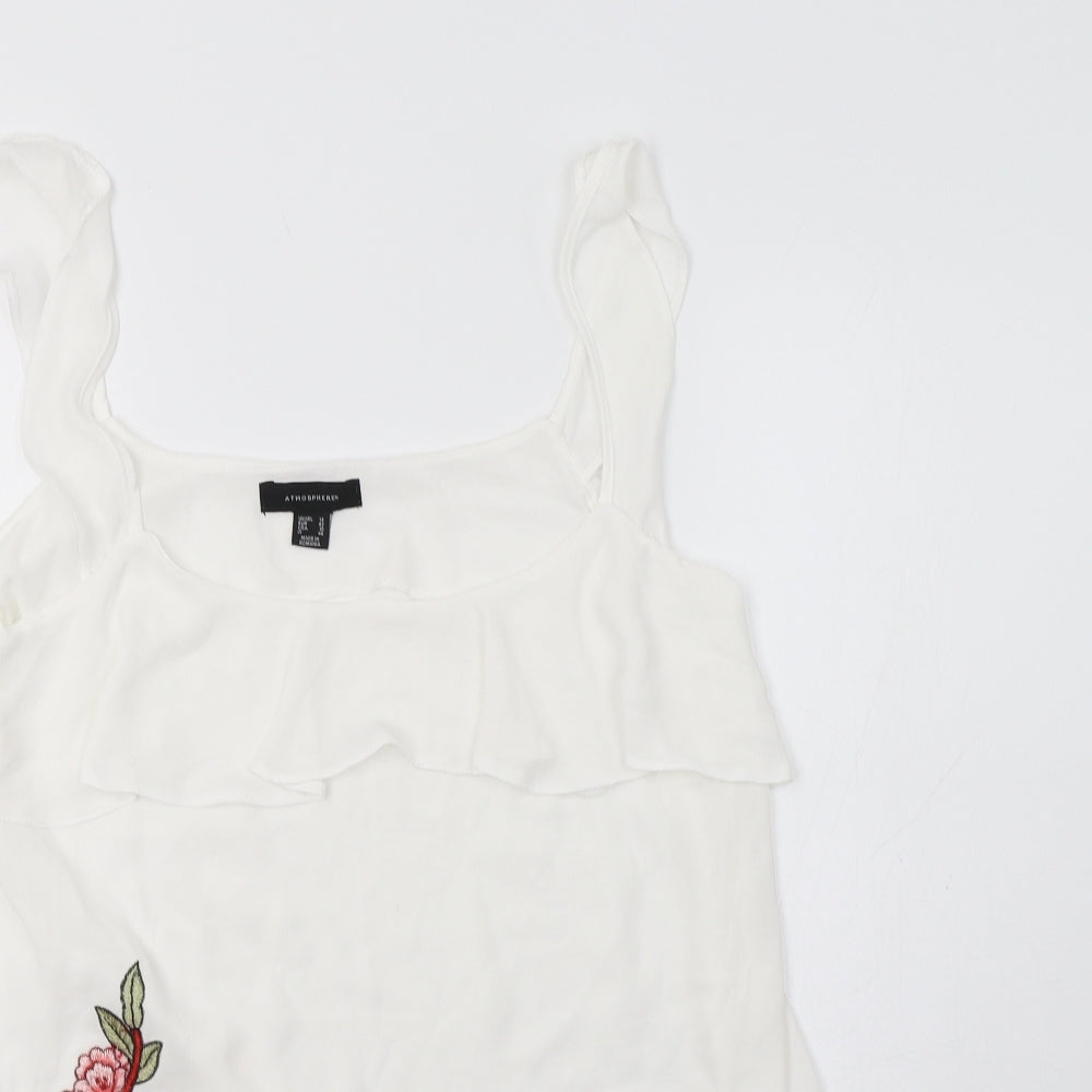 Primark Womens White Floral  Tunic Tank Size 14