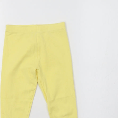 Mini Club Girls Yellow   Jegging Trousers Size 5-6 Years