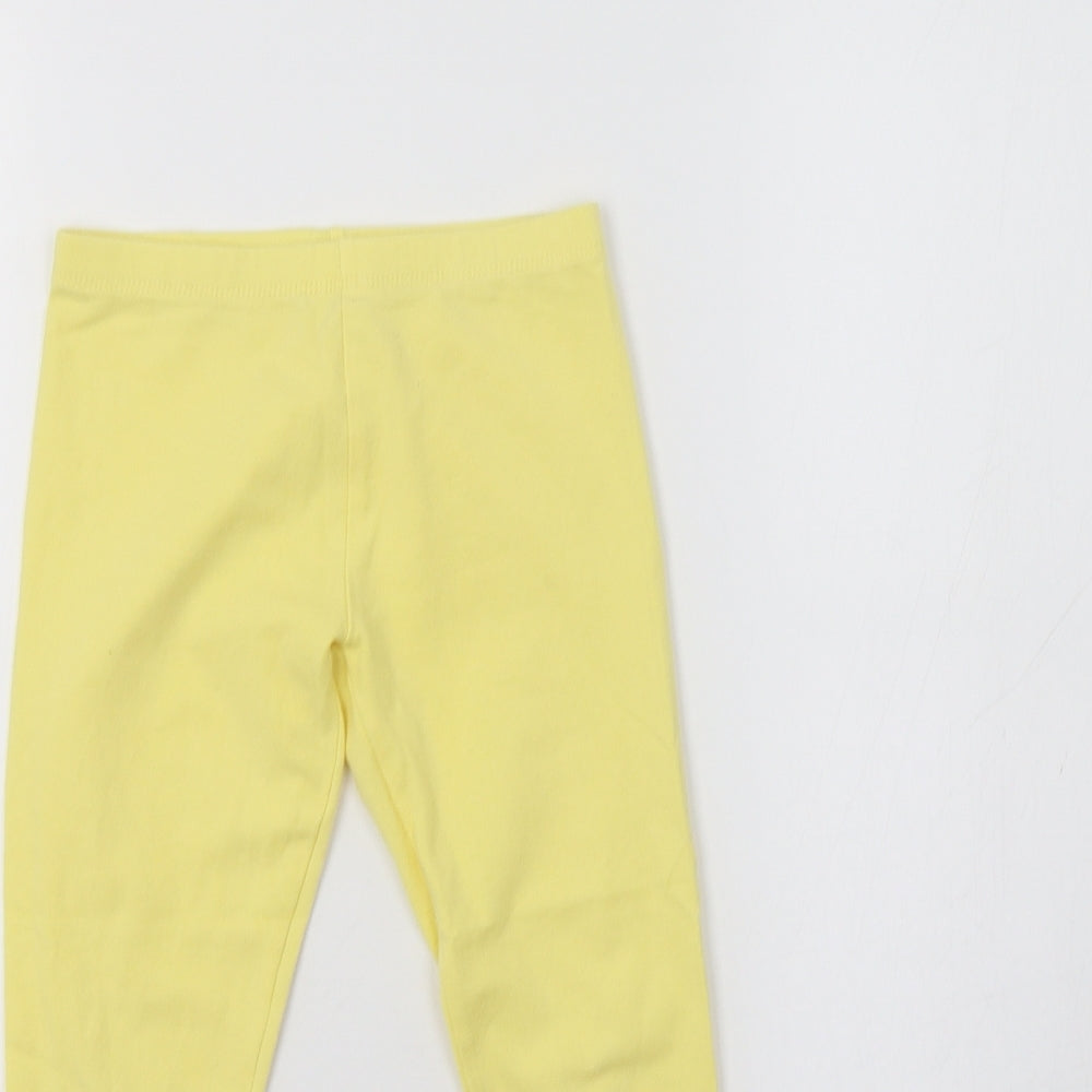 Mini Club Girls Yellow   Jegging Trousers Size 5-6 Years