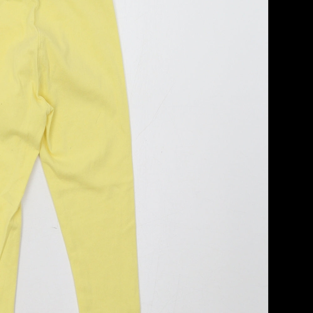 Mini Club Girls Yellow   Jegging Trousers Size 5-6 Years