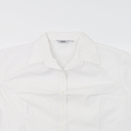 Disley Womens White   Basic Button-Up Size 18