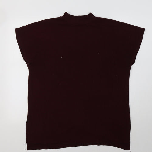 M&Co Womens Purple   Basic Blouse Size 12