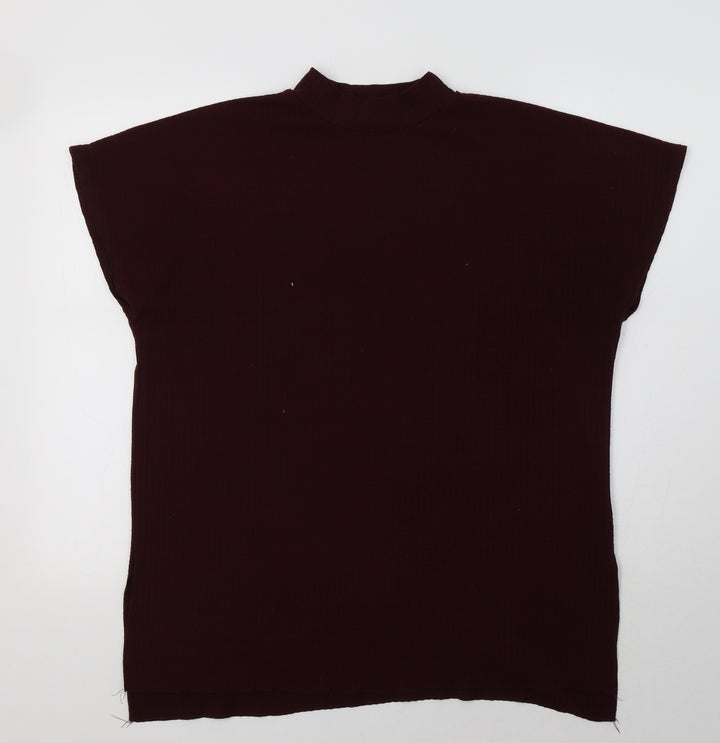 M&Co Womens Purple   Basic Blouse Size 12