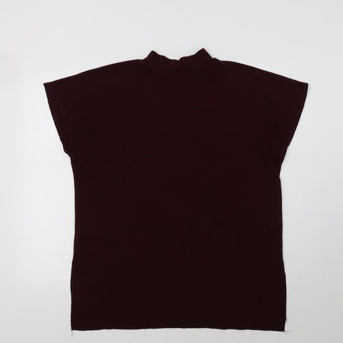 M&Co Womens Purple   Basic Blouse Size 12