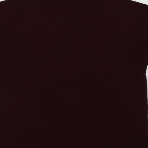 M&Co Womens Purple   Basic Blouse Size 12