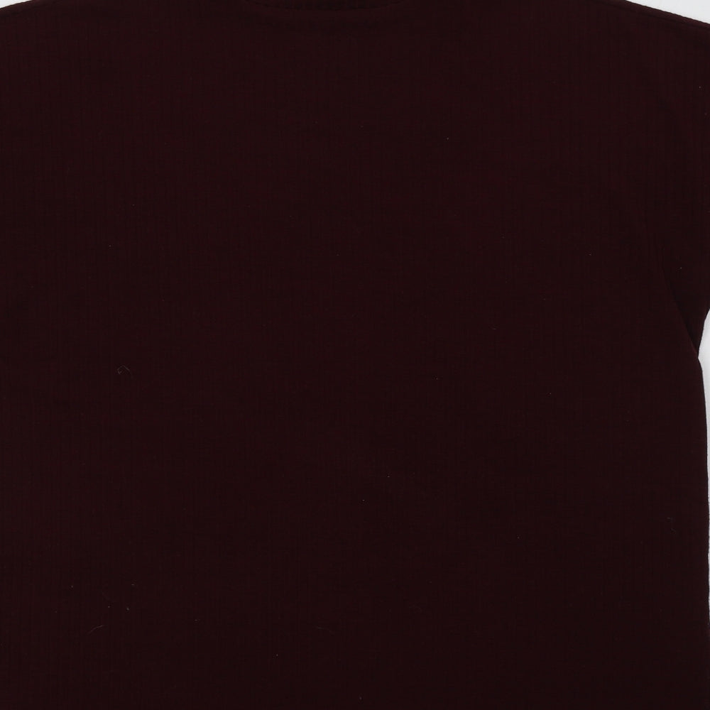 M&Co Womens Purple   Basic Blouse Size 12