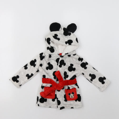 Primark Baby Grey Geometric  Kimono Pyjama Top Size 6-9 Months  - Mickey Mouse