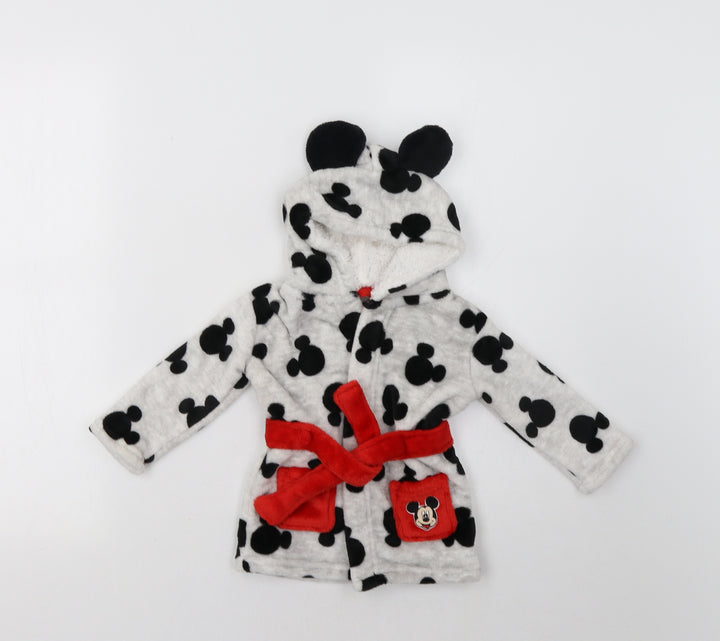 Primark Baby Grey Geometric Kimono Pyjama Top Size 6-9 Months - Mickey Mouse