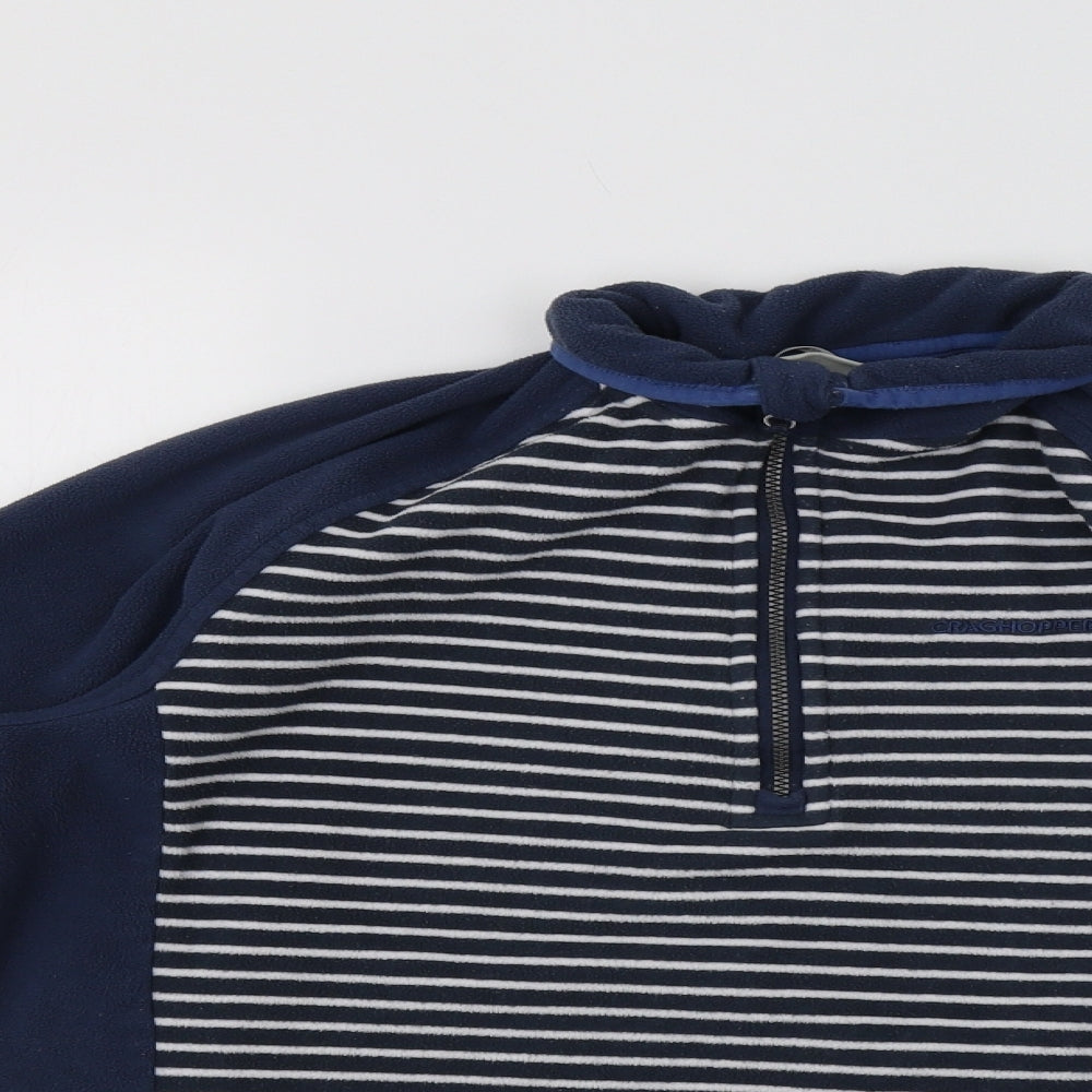 Craghoppers Womens Blue Striped  Henley Sweatshirt Size 12