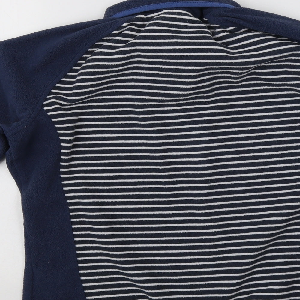 Craghoppers Womens Blue Striped  Henley Sweatshirt Size 12