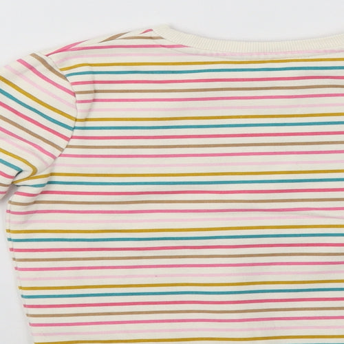 George Girls Multicoloured Striped  Pullover Sweatshirt Size 5-6 Years  - Happy