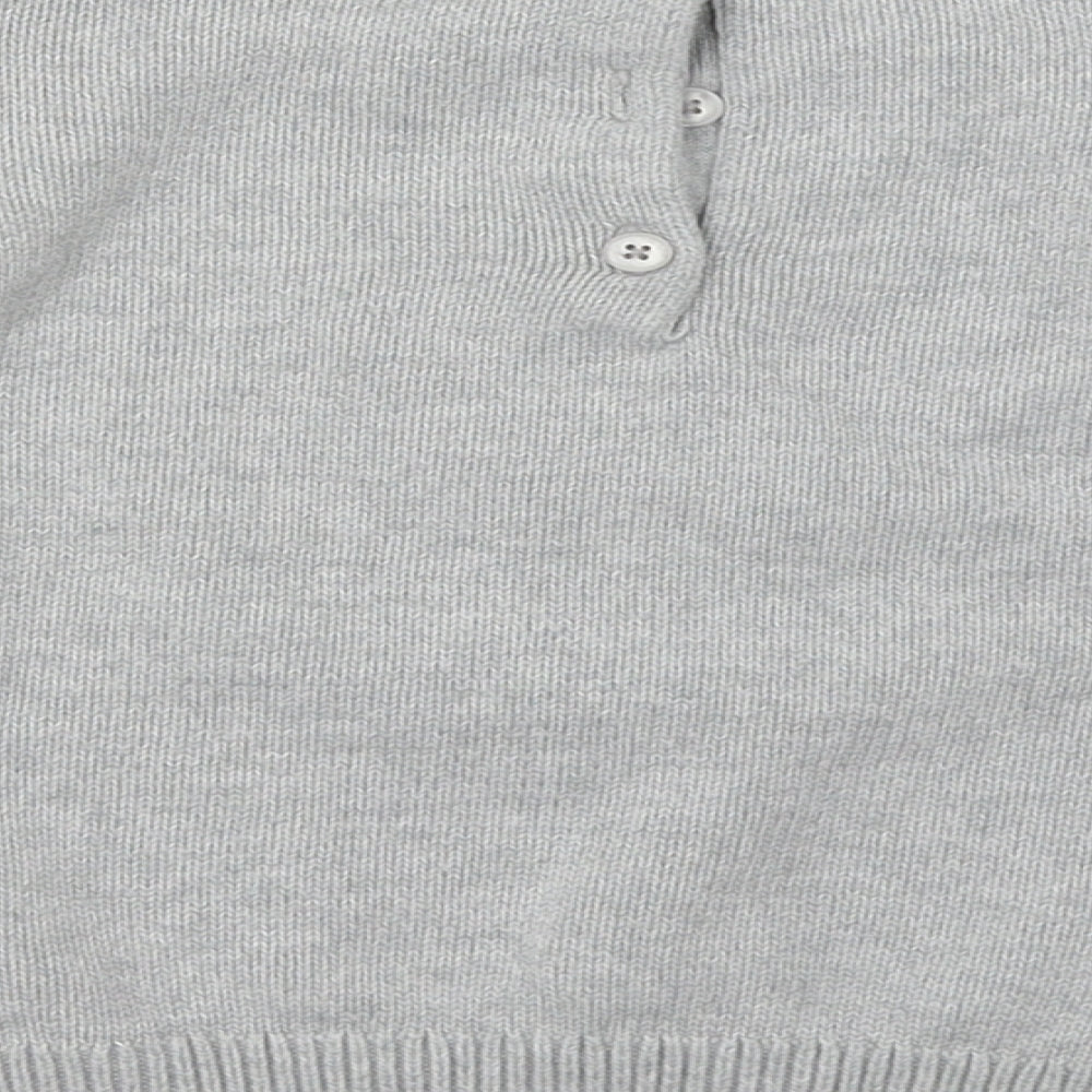 mamas & papas Boys Grey   Pullover Jumper Size 2-3 Years  - Penguin Christmas