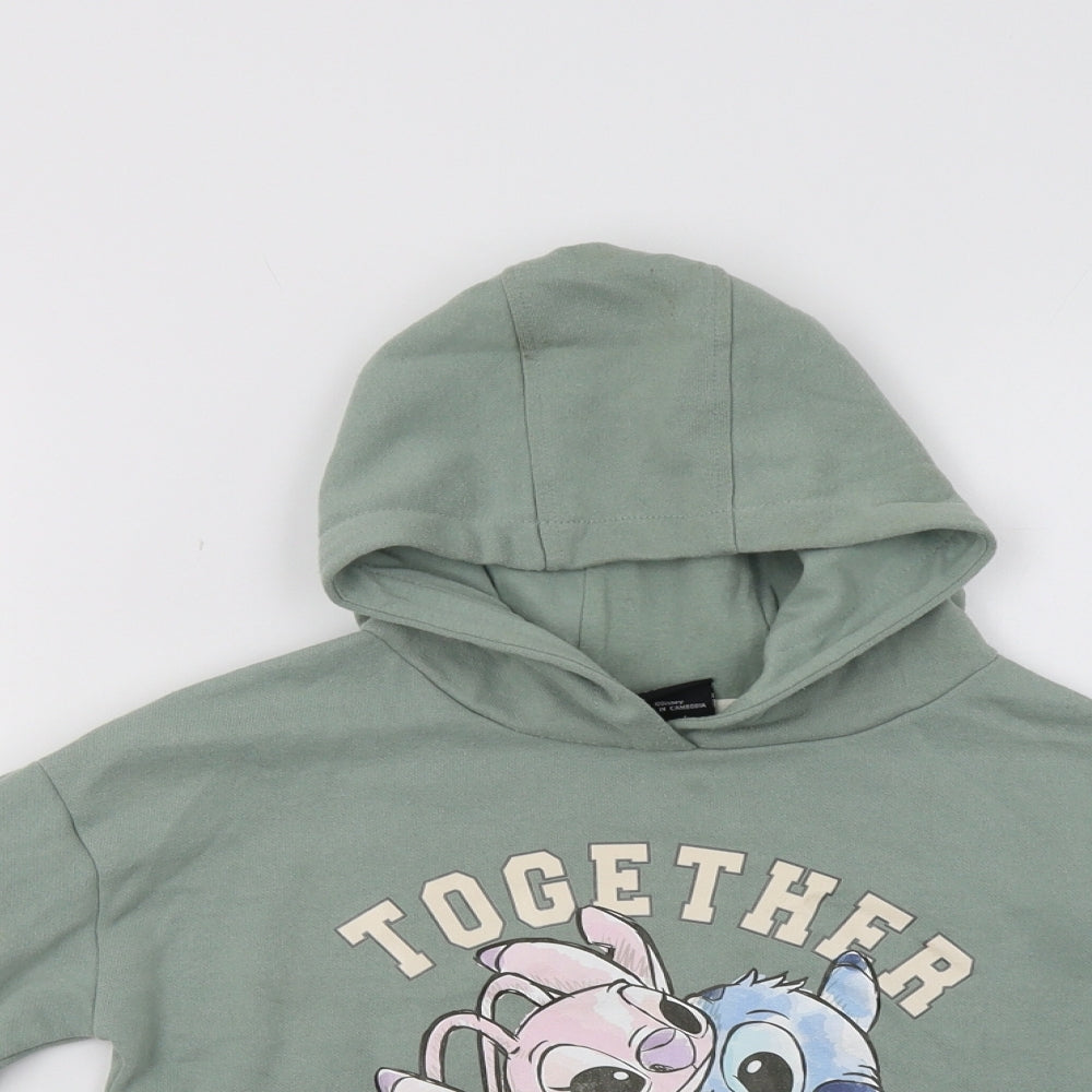 Primark Girls Green   Shrug Hoodie Size 9-10 Years  - Together Stronger