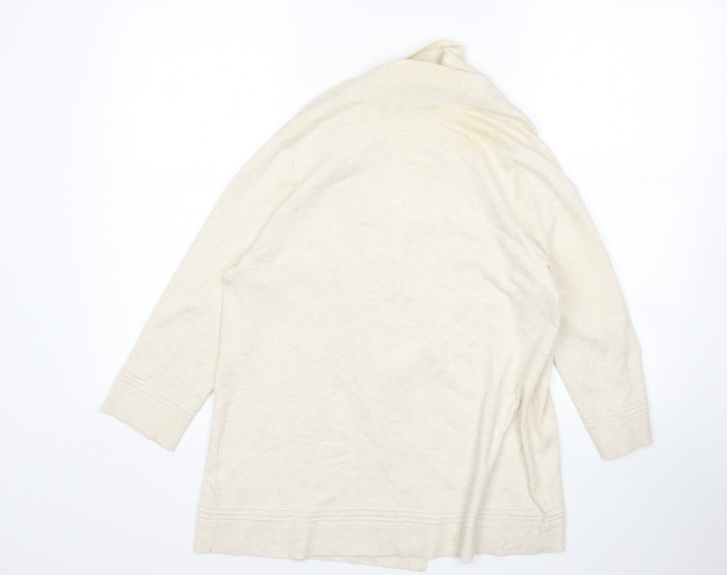 M&S Womens Beige   Cardigan Jumper Size 12