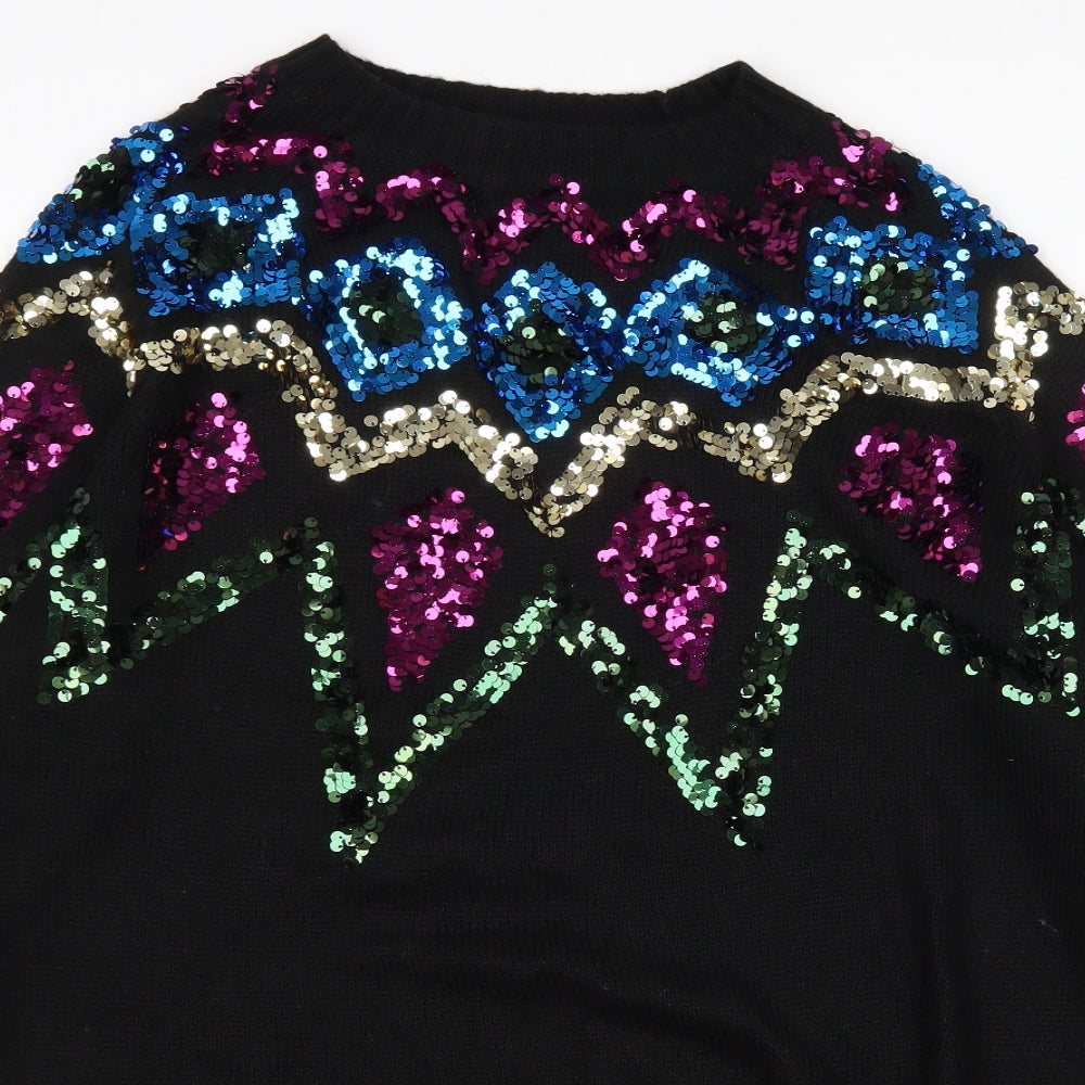 TU Womens Black   Pullover Jumper Size 14